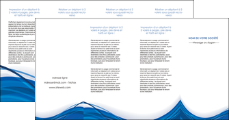 creation graphique en ligne depliant 4 volets  8 pages  web design bleu fond bleu couleurs froides MLGI74704
