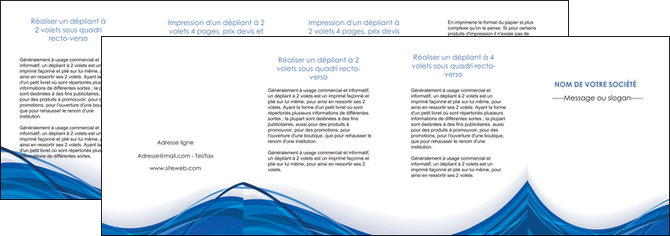 cree depliant 4 volets  8 pages  web design bleu fond bleu couleurs froides MLGI74706