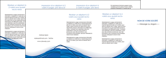cree depliant 4 volets  8 pages  web design bleu fond bleu couleurs froides MLGI74706