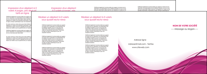 imprimer depliant 4 volets  8 pages  violet fond violet mauve MFLUOO74752
