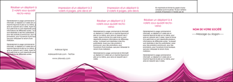 personnaliser maquette depliant 4 volets  8 pages  violet fond violet mauve MLIG74758
