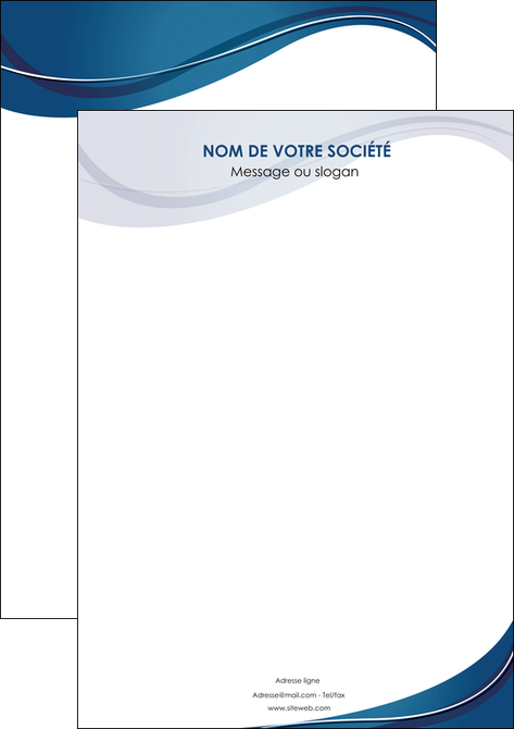 imprimerie affiche web design bleu fond bleu courbes MFLUOO74818