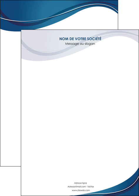 exemple affiche web design bleu fond bleu courbes MFLUOO74820
