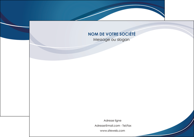 exemple affiche web design bleu fond bleu courbes MFLUOO74840
