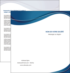 modele en ligne depliant 2 volets  4 pages  web design bleu fond bleu courbes MFLUOO74844