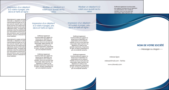 personnaliser maquette depliant 4 volets  8 pages  web design bleu fond bleu courbes MFLUOO74862