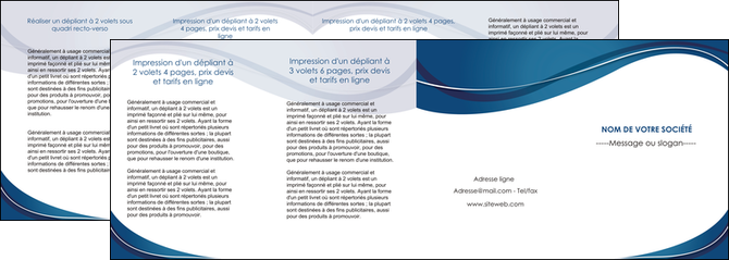 imprimerie depliant 4 volets  8 pages  web design bleu fond bleu courbes MFLUOO74864