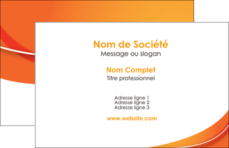 modele carte de visite orange fond orange couleur MIF75194