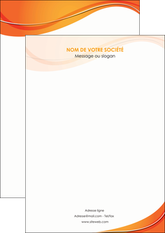 impression flyers orange fond orange couleur MIF75196