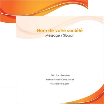 exemple flyers orange fond orange couleur MIF75226