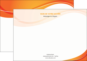 personnaliser modele de flyers orange fond orange couleur MIF75228