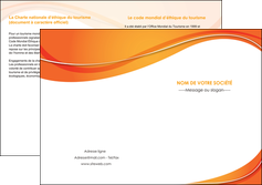 imprimer depliant 2 volets  4 pages  orange fond orange couleur MIF75234
