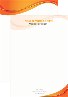 personnaliser maquette flyers orange fond orange couleur MIF75240