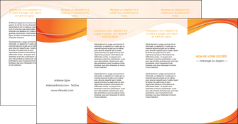 realiser depliant 4 volets  8 pages  orange fond orange couleur MIF75242