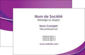 imprimer carte de visite web design violet fond violet couleur MLGI75246