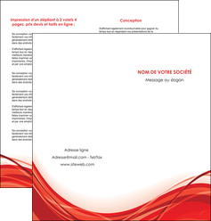 realiser depliant 2 volets  4 pages  web design texture contexture structure MFLUOO75486