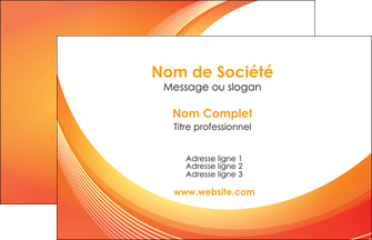 faire carte de visite web design orange fond orange colore MIFBE75600