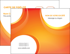 faire carte de visite web design orange fond orange colore MIFBE75610