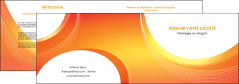 creer modele en ligne depliant 2 volets  4 pages  web design orange fond orange colore MIFBE75618