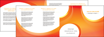 modele depliant 4 volets  8 pages  web design orange fond orange colore MIFBE75644