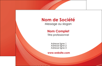faire carte de visite web design rouge couleur colore MIF75652