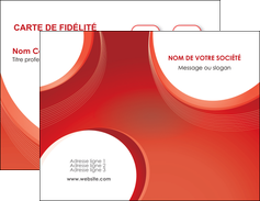 faire modele a imprimer carte de visite web design rouge couleur colore MIF75662