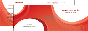 modele en ligne depliant 2 volets  4 pages  web design rouge couleur colore MIF75670