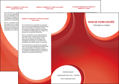 exemple depliant 3 volets  6 pages  web design rouge couleur colore MIF75678