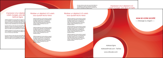 modele depliant 4 volets  8 pages  web design rouge couleur colore MIF75696