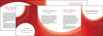 impression depliant 4 volets  8 pages  web design rouge couleur colore MIF75702