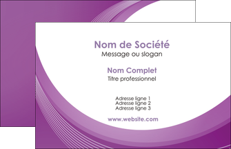 personnaliser modele de carte de visite web design violet fond violet courbes MLIGCH75704