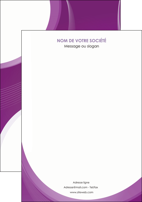 modele en ligne flyers web design violet fond violet courbes MLIGCH75706