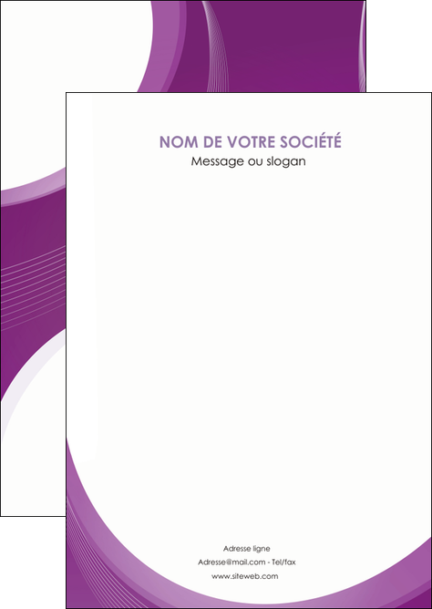 cree flyers web design violet fond violet courbes MLIGCH75708