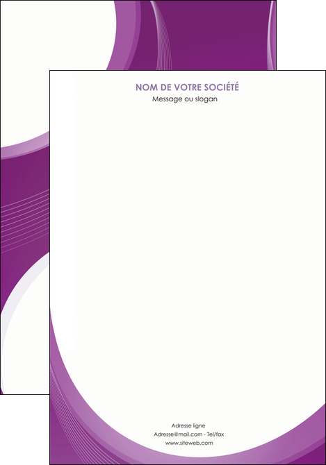 creer modele en ligne affiche web design violet fond violet courbes MLIGCH75710