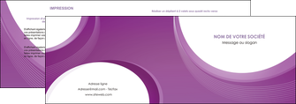 modele depliant 2 volets  4 pages  web design violet fond violet courbes MLIGCH75720