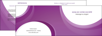 exemple depliant 2 volets  4 pages  web design violet fond violet courbes MLIGCH75722