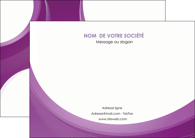 personnaliser modele de flyers web design violet fond violet courbes MLIGCH75732