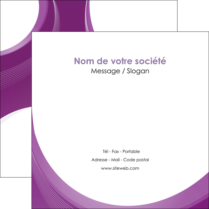 faire modele a imprimer flyers web design violet fond violet courbes MLIGCH75736