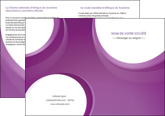 modele en ligne depliant 2 volets  4 pages  web design violet fond violet courbes MLIGCH75744