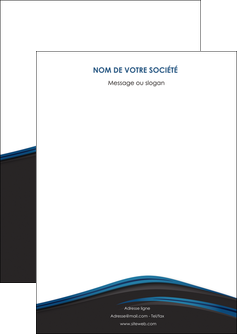 personnaliser modele de flyers web design fond noir bleu abstrait MLIGBE75978