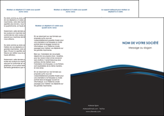 modele depliant 3 volets  6 pages  web design fond noir bleu abstrait MLIGBE76000