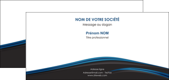impression carte de correspondance web design fond noir bleu abstrait MLIGBE76012
