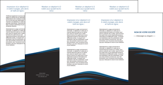 faire modele a imprimer depliant 4 volets  8 pages  web design fond noir bleu abstrait MLIGBE76022