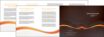 imprimer depliant 4 volets  8 pages  web design orange gris texture MLIGBE77196