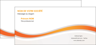 impression carte de correspondance web design orange gris texture MLIGBE77202