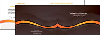personnaliser modele de depliant 2 volets  4 pages  web design orange gris texture MLIGBE77230