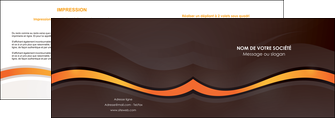 modele en ligne depliant 2 volets  4 pages  web design orange gris texture MLIGBE77232