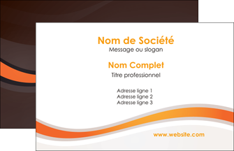 imprimer carte de visite web design orange gris texture MLIGBE77240