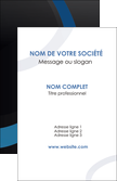 imprimer carte de visite web design noir fond noir bleu MLGI78708