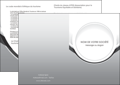 cree depliant 2 volets  4 pages  web design gris fond gris rond MLIG78956